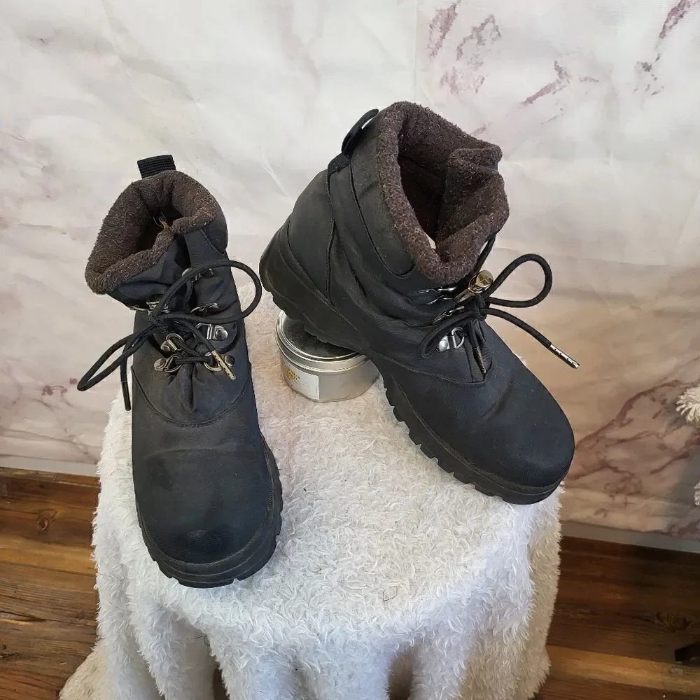 Khombu lace up waterproof fur lined hiking winter boots